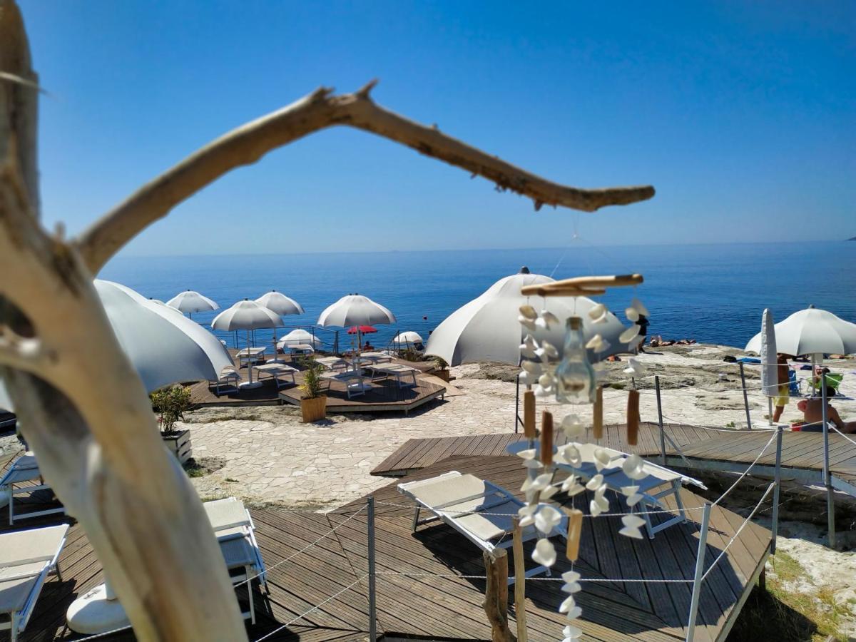 Вілла Marina Di Andrano - Alisso, Casa Vista Mare Con Parcheggio Privato E Wifi Екстер'єр фото